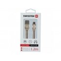 Swissten 71521204 USB kabelis 1,2 m USB A Micro-USB B Auksas Swissten 71521204 USB kabelis 1,2 m USB A Micro-USB B Auksas