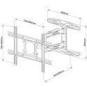 Techly ICA-PLB 171L telerikinnitus 165,1 cm (65") Must Techly ICA-PLB 171L telerikinnitus 165,1 cm (65") Must