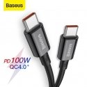 Baseus CATYS-C01 USB-kaabel 2 m USB C Must