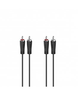 Hama 00205257 аудио кабель 1,5 m 2 x RCA Черный