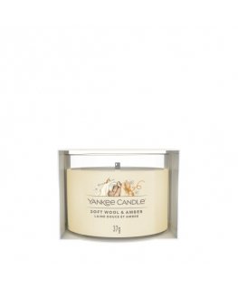 Yankee Candle Soft Wool & Amber wax candle Round Beige 1 pc(s)