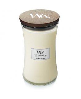 WoodWick Island Coconut восковая свеча Другое Кокос Белый 1 шт
