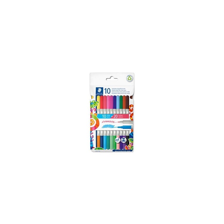 Staedtler 3280 c10 felt pen Multi Multicolour 10 pc(s)