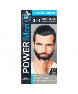 Joanna Power Mehed värvigeel 3in1 02 Tumedat pruun, 30 g