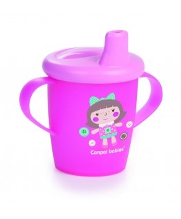 Non-spill cup CANPOL 250ml 31/200 roosa