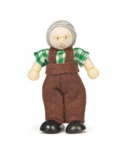 Le Toy Van Väike puidust Budkins nukk - Vanasaati ( BK1001 )