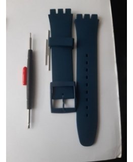 Pacific U27 rubber watch strap - light violet/black - 22mm