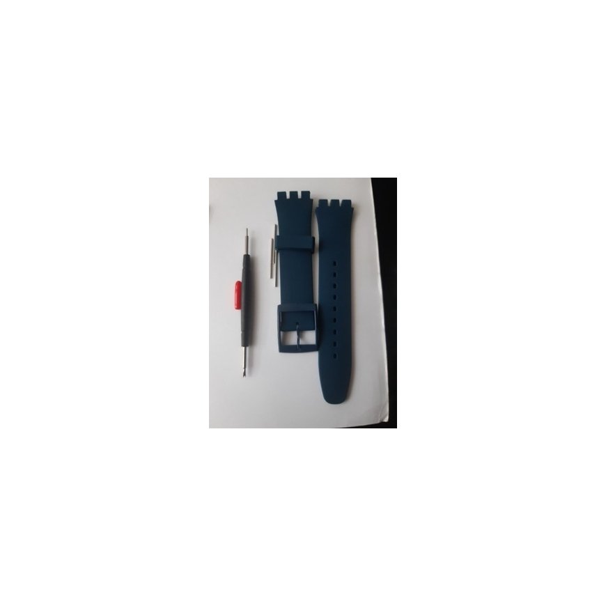 Pacific U27 rubber watch strap - light violet/black - 22mm