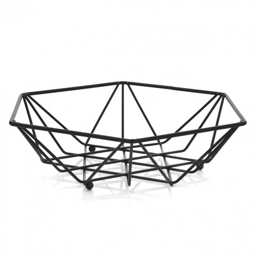 Fruit Basket Decor 26 cm Black AMBITION – 2