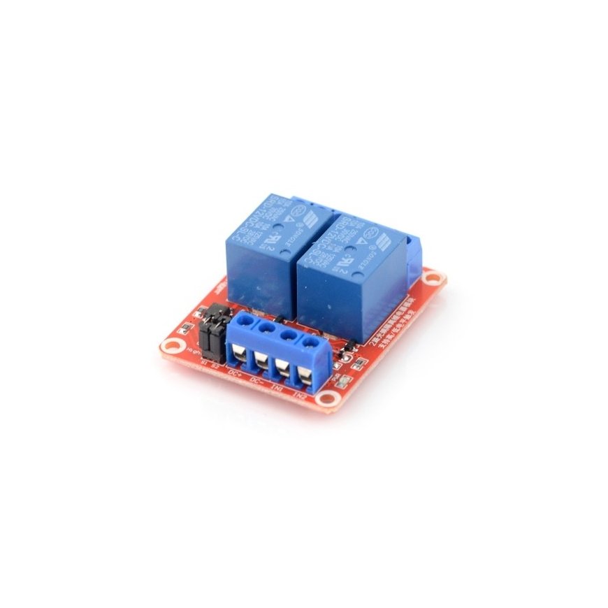 Oem relēļu modulis 2 kanāli H/L ar optoisolāciju - kontakti 10A/250VAC - serdi 12V – 2