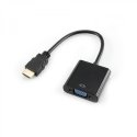 SBOX AD.HDMI-VGA videokaabliadapter HDMI tüüp A (Standard) VGA (D-Sub) Must