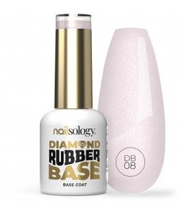 Sunone Clavier Nailsology Diamond Rubber Base for Hybrid Base DB08 Pearly Bride 8ml