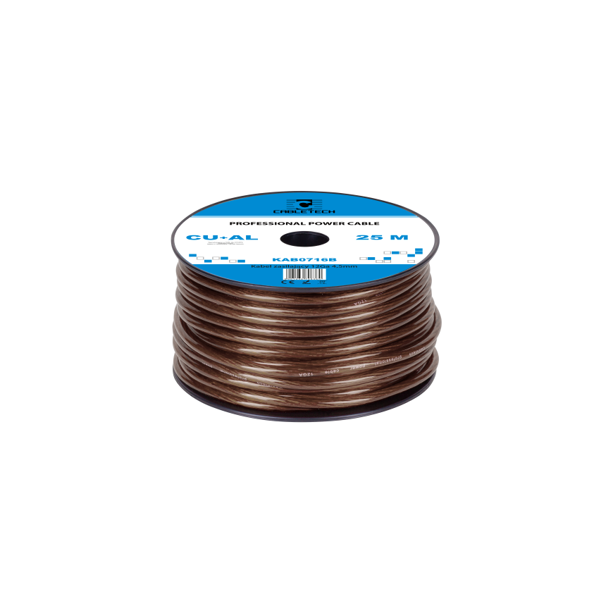 Cabletech автомобильный кабель 12GA OD4.5mm CU+AL 25м