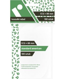 REBEL Sleeves - American Standard (57.5x89mm) - 100 pcs