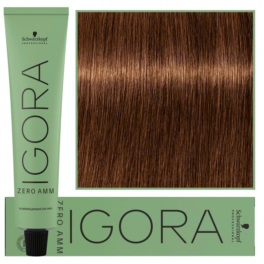 Schwarzkopf Professional Igora Zero Amm Hair Dye 60ml - 5-67 | Light Chocolate Copper Brown