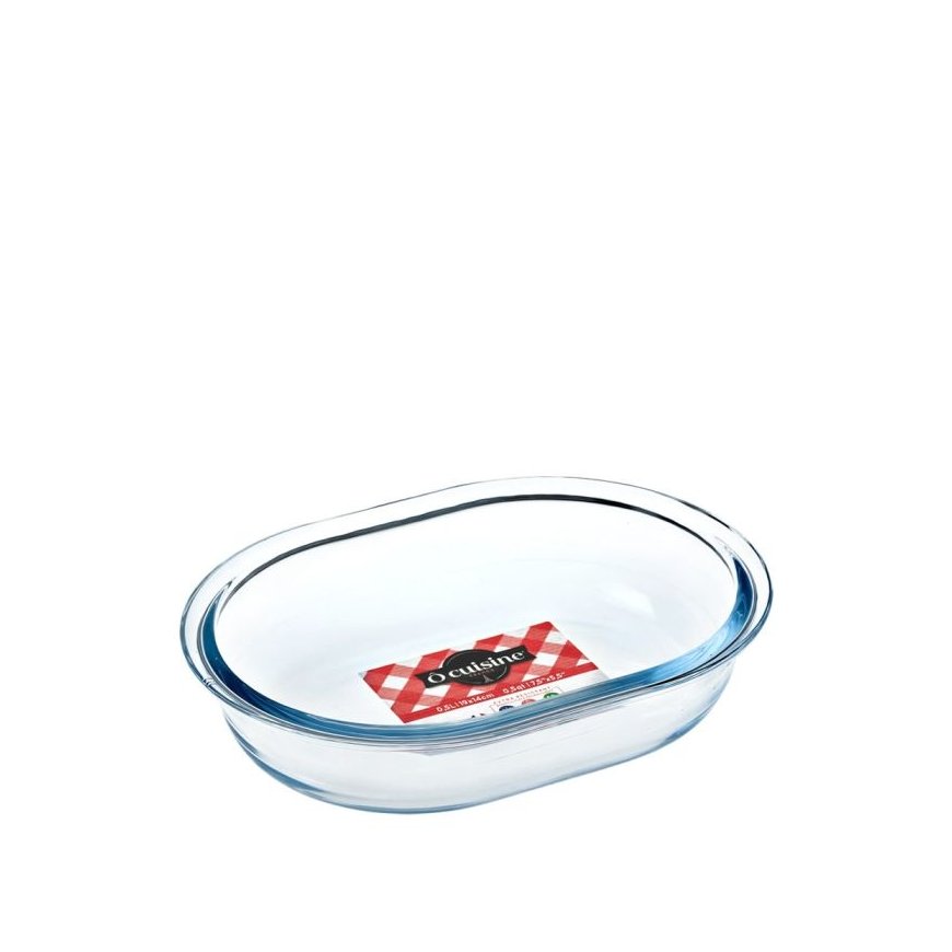 Orkaitei vastupidav plastmahustoid 25 x 20 x 6 cm ovaalne OCUISINE