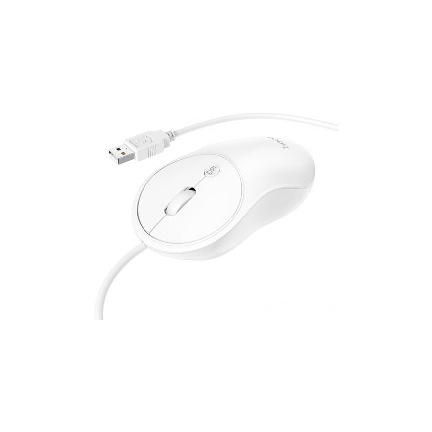 Langallinen hiiri Hoco USB A 1600 dpi GM13 valkoinen – 2