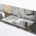 Compotexa Stainless Steel Sink HELIKA Luna LUN151M-LW, Steel Color: Polished Stainless Steel Compotexa Stainless Steel Sink HELIKA Luna LUN151M-LW, Steel Color: Polished Stainless Steel