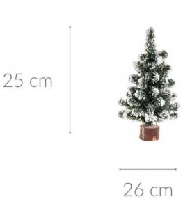 Mfp Paper Christmas Tree with Snow-Covered Branches, 25 cm