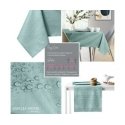 Tablecloth Vesta mint pressed modern 40x40 AmeliaHome Tablecloth Vesta mint pressed modern 40x40 AmeliaHome