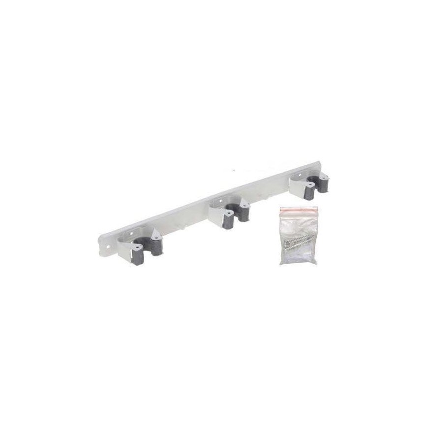 ProGarden Triple Broom and Tool Holder - Metal and Plastic