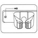 ProGarden Triple Broom and Tool Holder - Metal and Plastic ProGarden Triple Broom and Tool Holder - Metal and Plastic