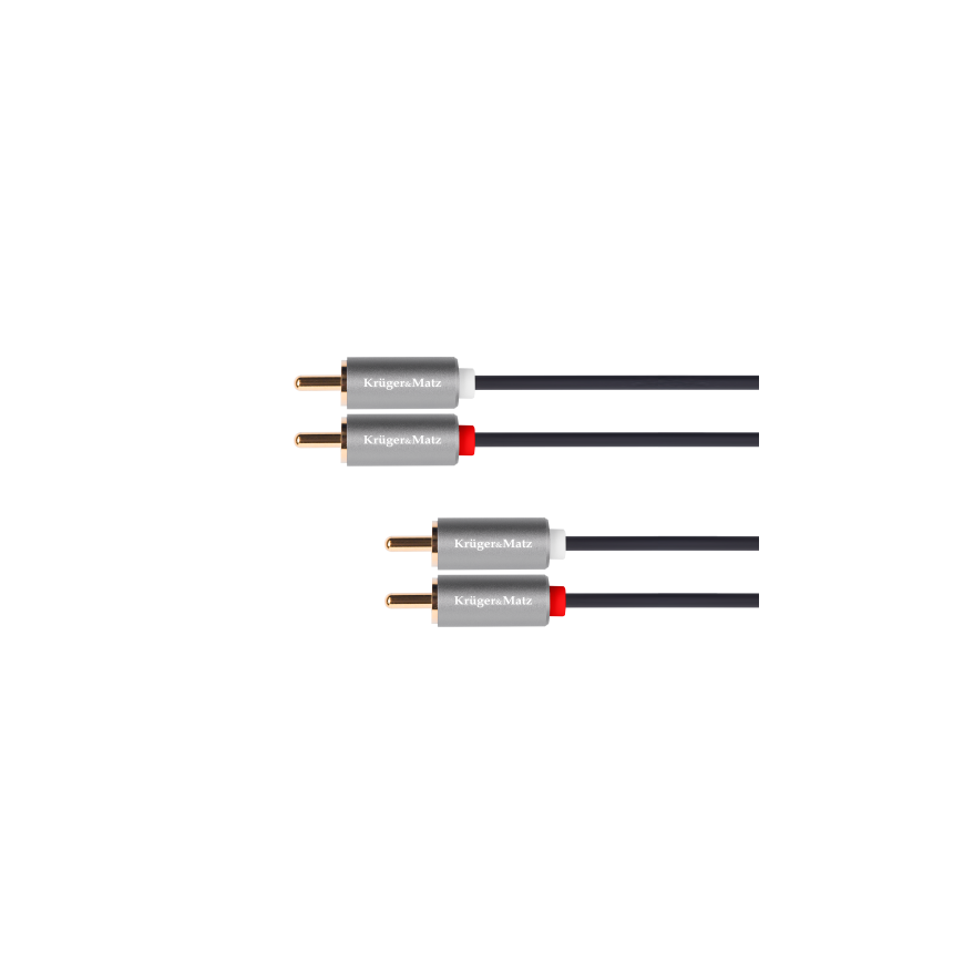2 RCA-2 RCA kabelis - 5m - Kruger & Matz - Basic – 2