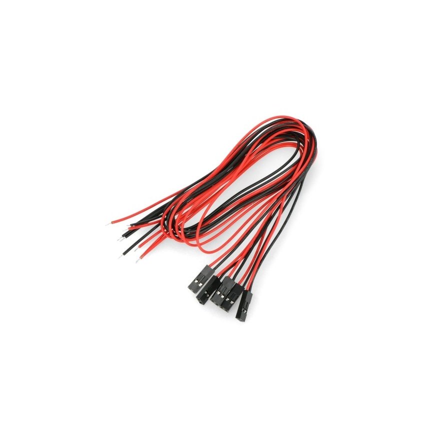 Oem 5 kaabli riba komplekt 2 kontaktiga pistikuga, 2.54mm raster - 40cm – 2