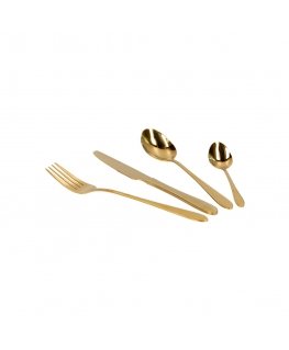 Homla ABELE Gold Cutlery Set, 16 pcs.