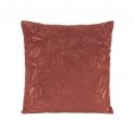 Eurofirany OCTAVIA Samettityynyliina, jossa on jacquardkasvikuvio, 40X40 cm, väri: tumma vaaleanpunainen