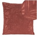 Eurofirany OCTAVIA Aksominis pagalvės uzvalks ar žakardisku augu rakstu, 40X40 cm, krāsa: tumši rozā Eurofirany OCTAVIA Aksominis pagalvės uzvalks ar žakardisku augu rakstu, 40X40 cm, krāsa: tumši rozā