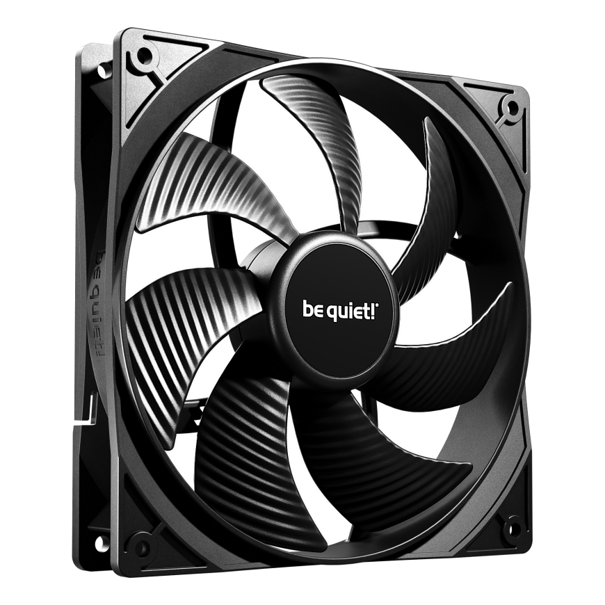 be quiet! Pure Wings 3 140 mm PWM Triple Pack Datora korpusam Ventilators 14 cm Melns 3 pcs