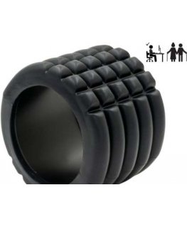 Black exercise roller 14x10cm ENERO FIT
