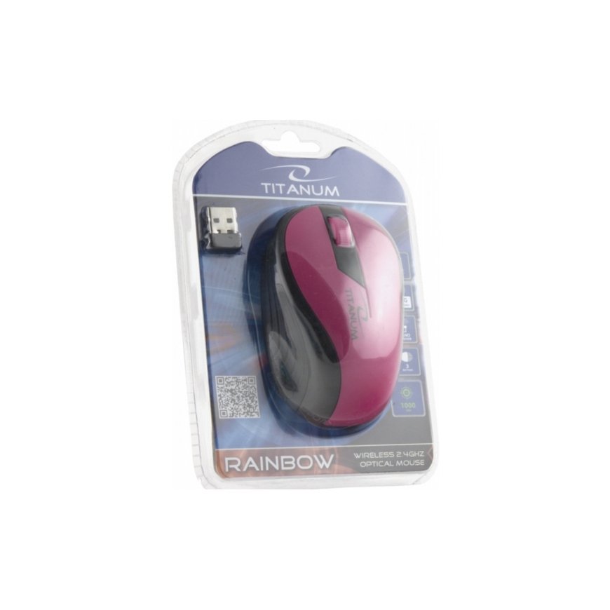 Esperanza Titanum Wireless pele Birojs Labā roka RF Bezvadu Optisks 1000 DPI – 2