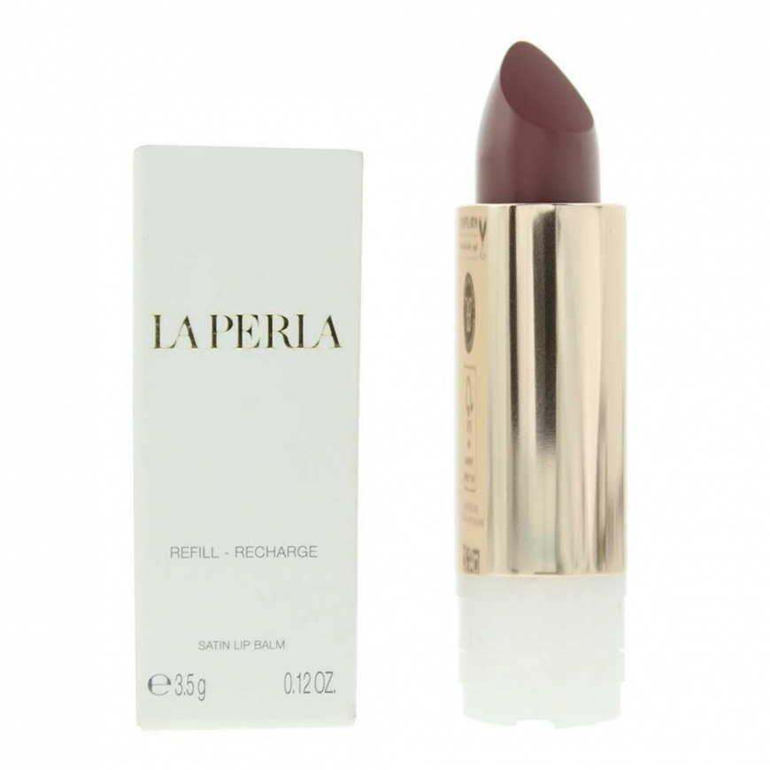 La Perla, Satin Lip Balm, Cream Lipstick, 204, Almond, Refill, 3