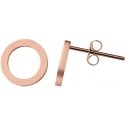 Simple pink gold-plated earrings Simple pink gold-plated earrings