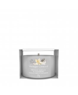 Yankee Candle Smoked Vanilla & Cashmere wax candle Round Amber, Cashmere wood, Vanilla Grey 1 pc(s)