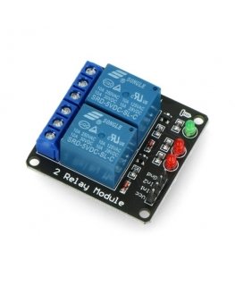 OEM Relay Module 2 Channels - 10A/250VAC Contacts - 5V Coil