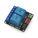Oem relē moduļu 2 kanāli - 10A/250VAC kontakti - 5V spole Oem relē moduļu 2 kanāli - 10A/250VAC kontakti - 5V spole