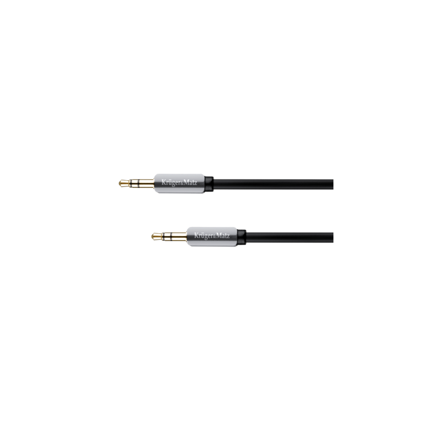 Kruger & Matz AUX - AUX 3.5mm kabelis 1m Juodas