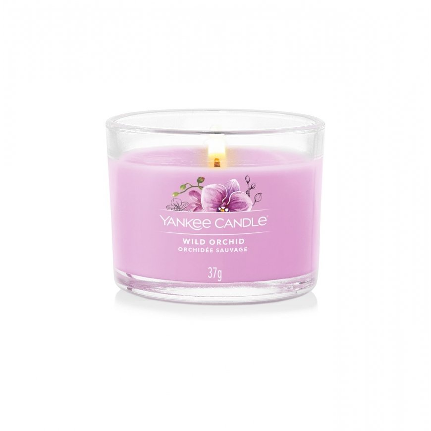 Yankee Candle Wild Orchid vaska svece Apaļš Orhideja Lillā 1 pcs