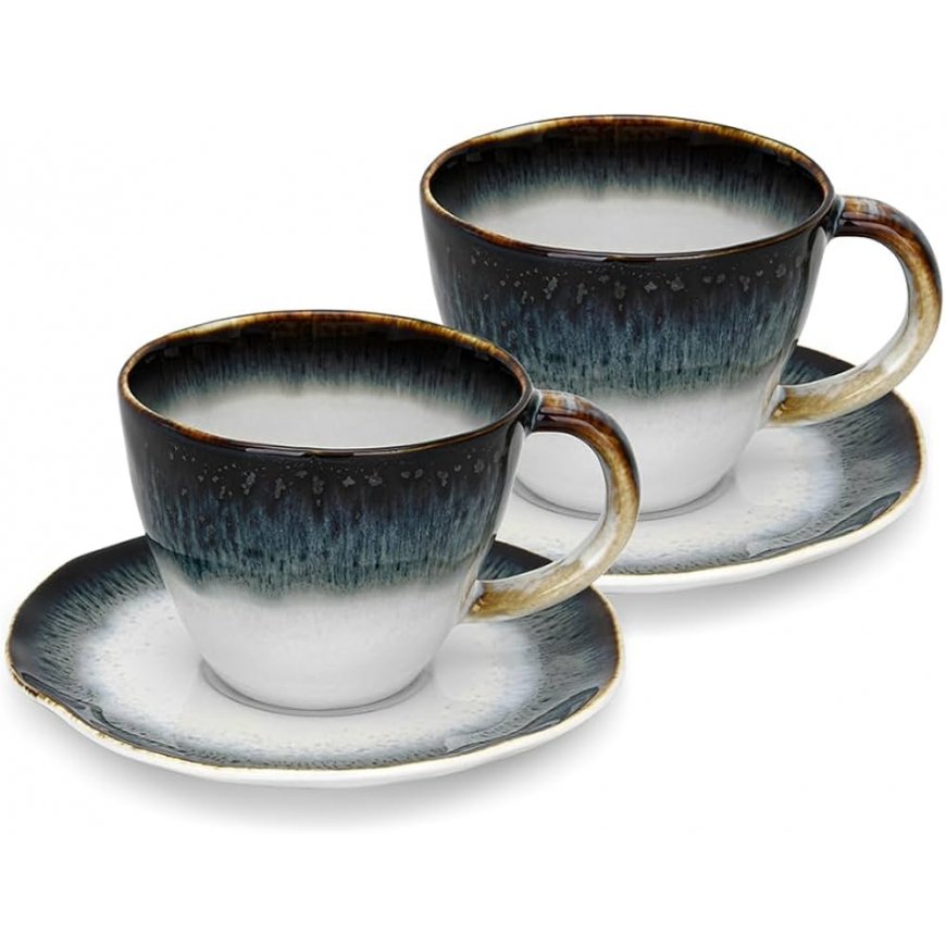 Fissman puodelis su lėkšte 230 ml (porcelianas)