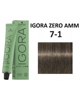 Schwarzkopf Professional Igora Zero Amm Hair Dye 60ml - 7-77 | Medium Copper Blond Extra