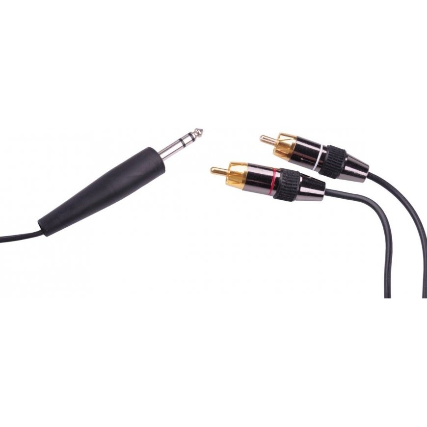 LP Oem Кабель 2xRCA - AUX 6.3 моно 1,8м