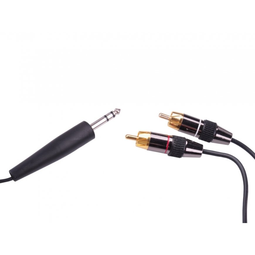 LP OEM Cable 2xRCA - AUX 6.3 Mono 1.8m – 2