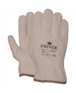 Oxxa Driver Protective Gloves, leather/split leather, size 9/L