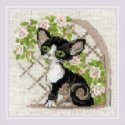 Uab Riolis Cross-Stitch Embroidery Kit "Cornish Rex Kitten" 15x15 SR2121 Uab Riolis Cross-Stitch Embroidery Kit "Cornish Rex Kitten" 15x15 SR2121