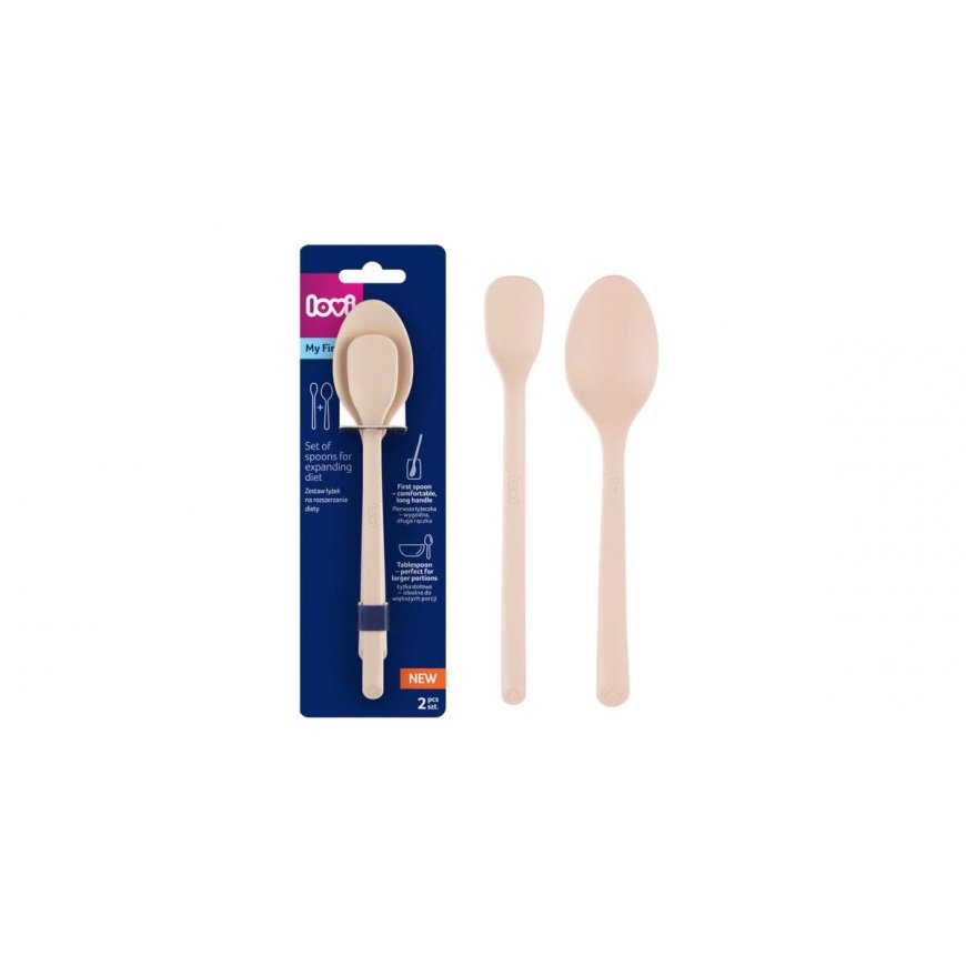 LOVI 35/585_beige set first spoon and spoon nude