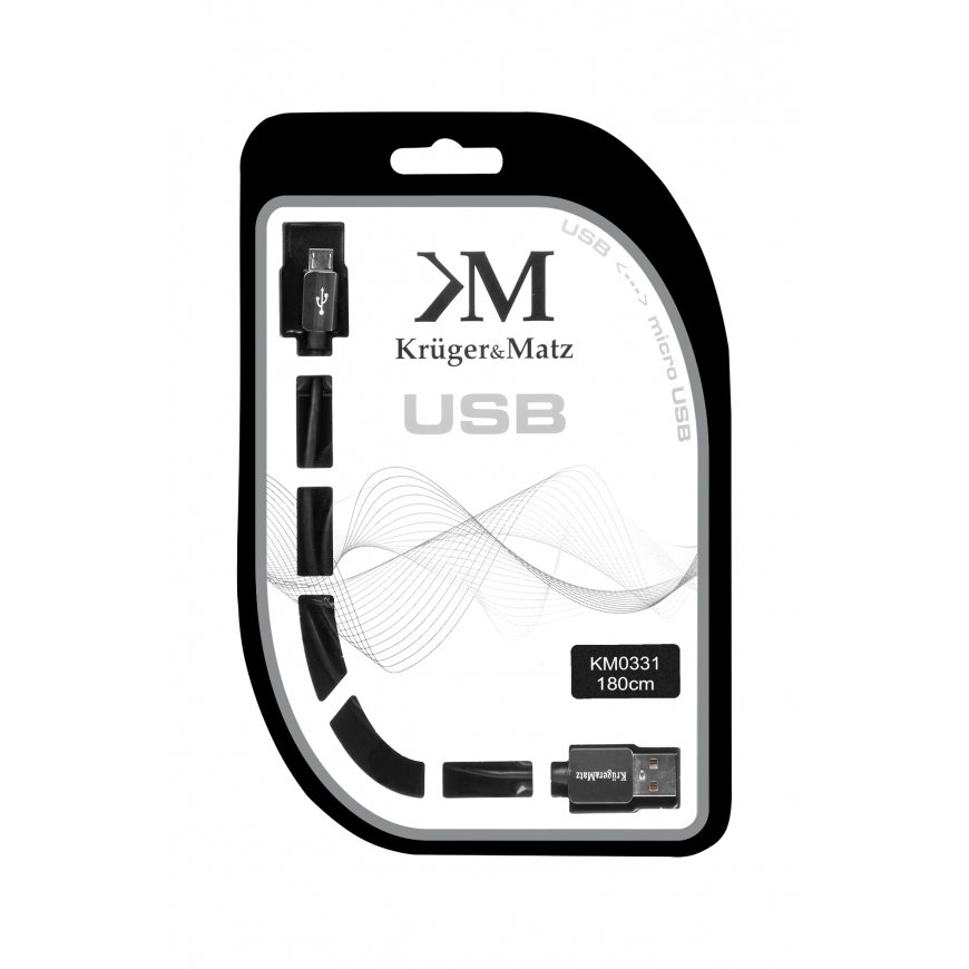 Kruger & Matz USB - micro USB -kaapeli 1,8 m – 2