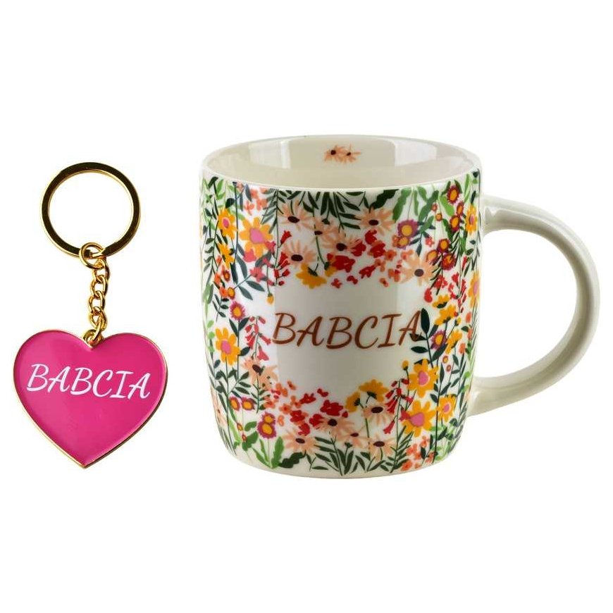 Mondex Since 1986 BABCIA Krūze ar atslēgu piekariņu 350ml 8,5x12x9cm